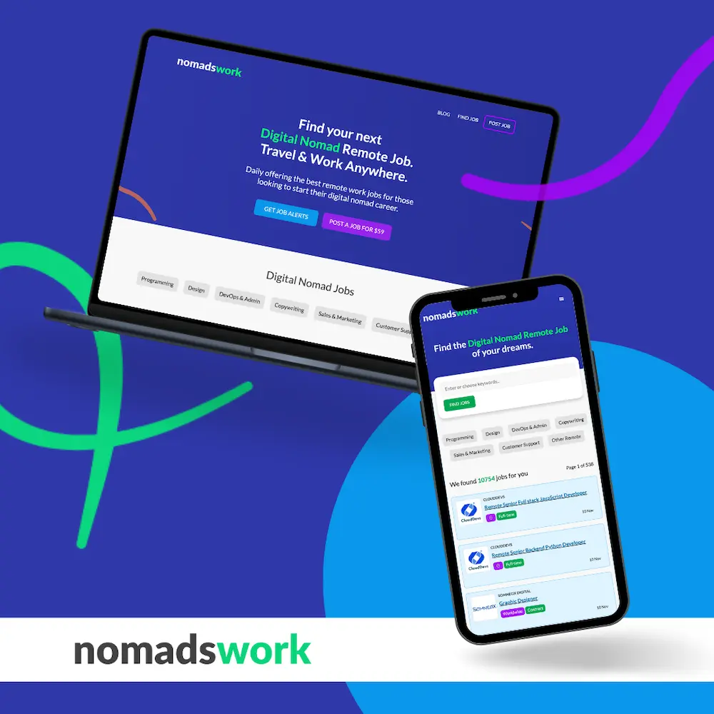 Nomadswork: Sitio Web de Empleos Remotos para Nómadas Digitales
